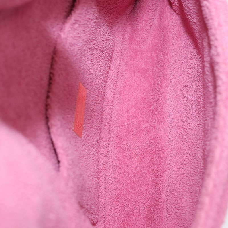 【日本直送】FENDI Zucca帆布迷你Mamma Baguette單肩包，兩用款，粉金配色，正品編號165907SM-9