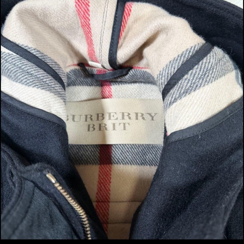 40號／二手Burberry 時尚女神羊毛大衣-9