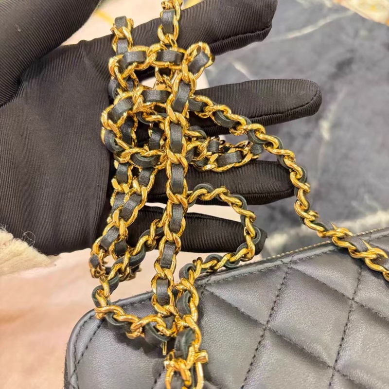 #芯片款 #近新全配 香奈兒黑金長盒子勳章款 🉑遇不🉑求-10