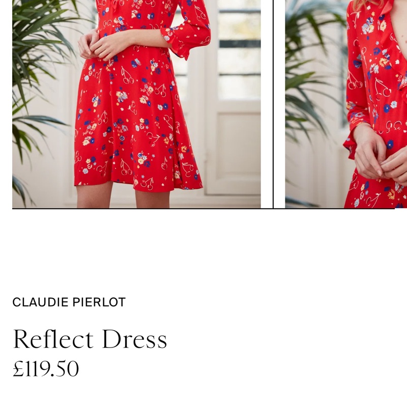 全新Claudie Pierlot 正品紅色質感長袖洋裝-3