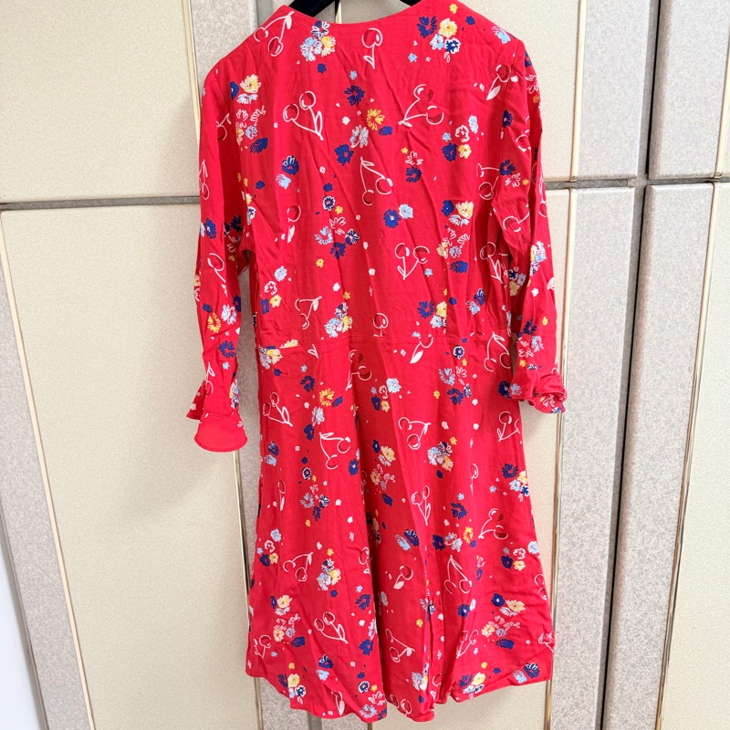 全新Claudie Pierlot 正品紅色質感長袖洋裝-5