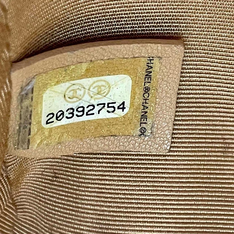 Chanel香奈儿 金色幻彩牛皮leboy中号 20开带卡-19