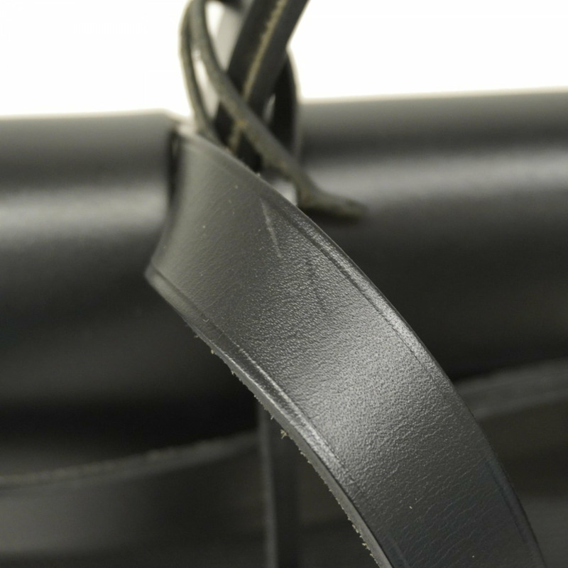 愛馬仕 Hermès Airbag Zip PM 手提包，Toile H Berline 帆布材質，黑色，帶 C 字印記，女士兩用包-5