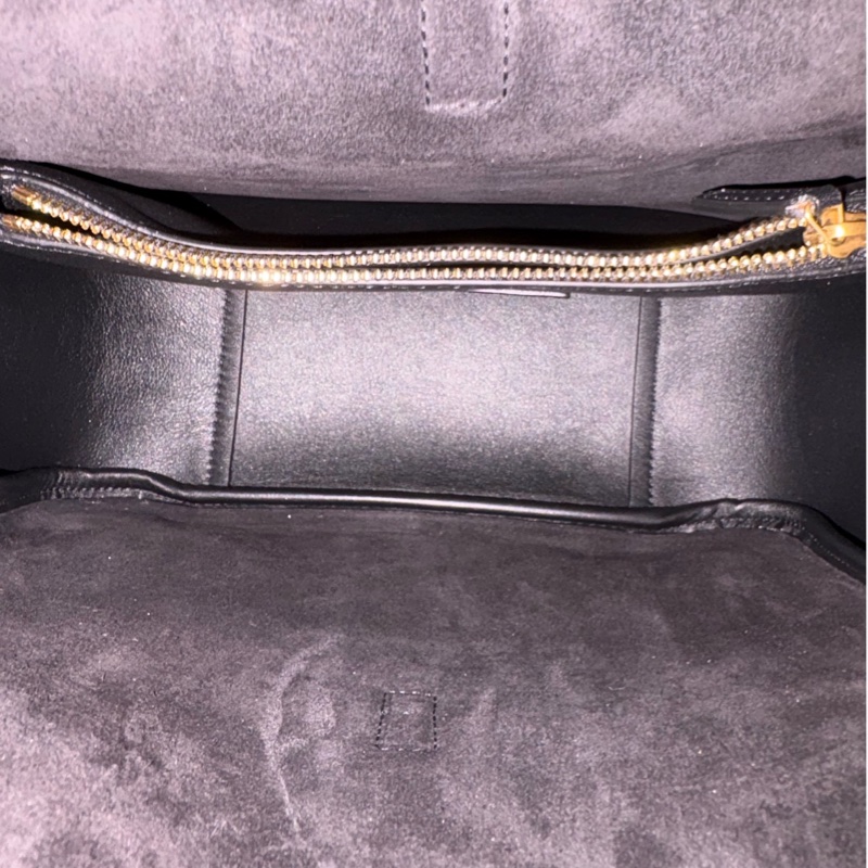 YSL  Saint laurent le 5 à 7小型粒面皮革柔軟手袋 hobo 黑-2