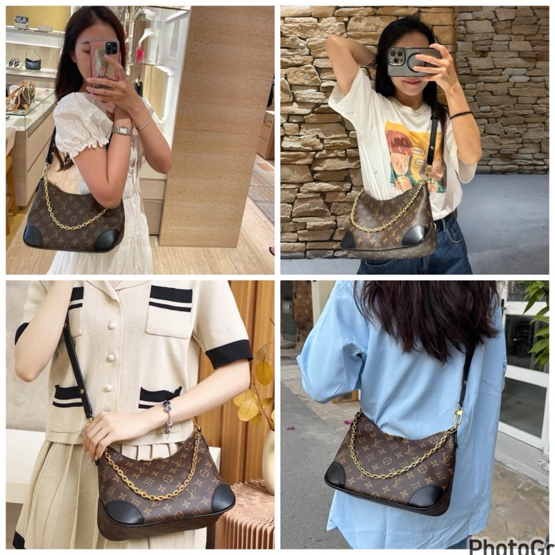 LOUIS VUITTON LV BOULOGNE 牛角包 黑 M45831-5