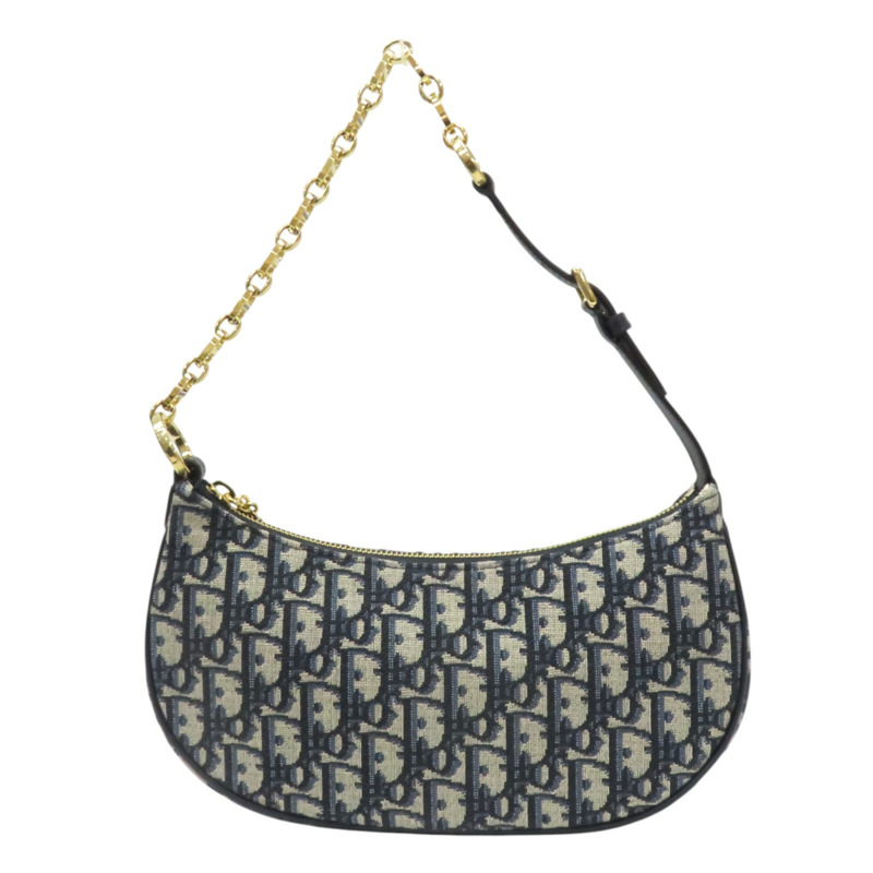 藍色 緹花帆布 Lounge 肩背包【Dior 迪奧】 M22626TZR-1