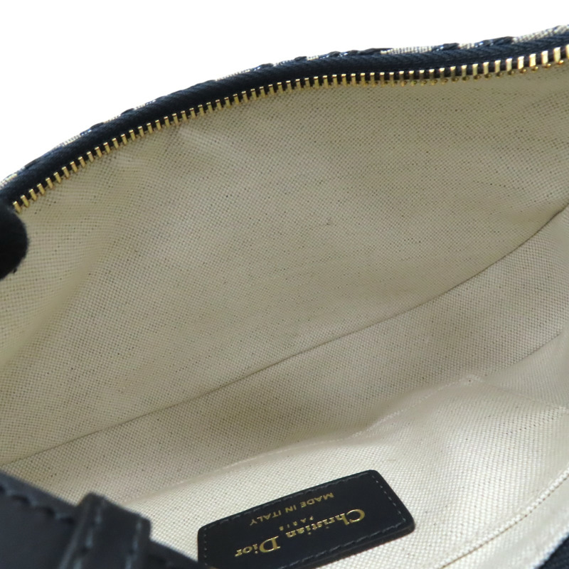 藍色 緹花帆布 Lounge 肩背包【Dior 迪奧】 M22626TZR-5