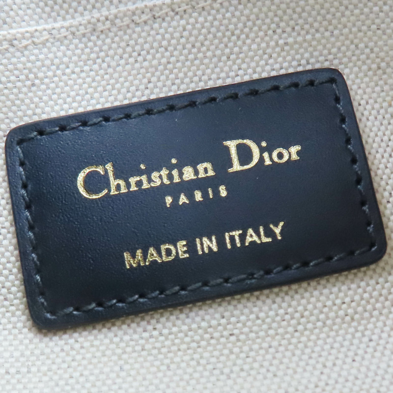 藍色 緹花帆布 Lounge 肩背包【Dior 迪奧】 M22626TZR-6