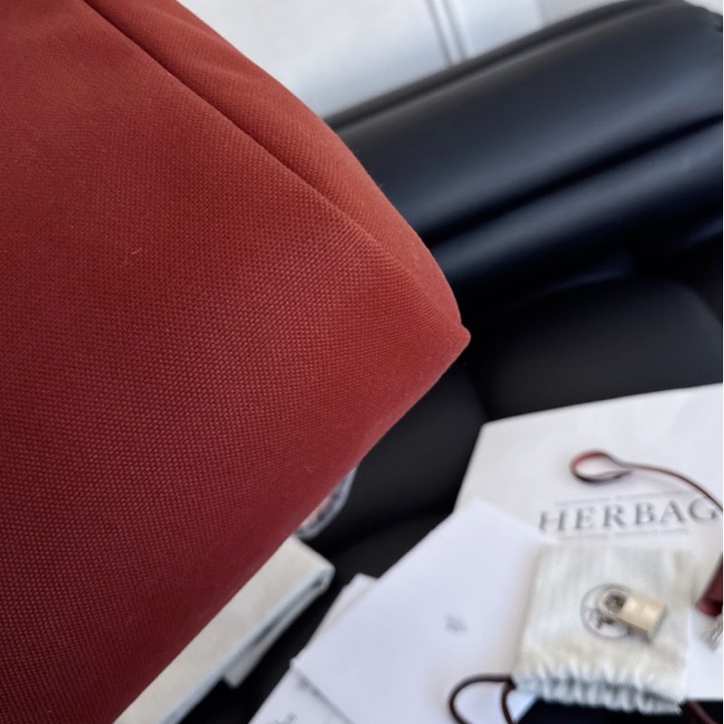 【全新品】愛馬仕Hermes 愛馬仕紅herbag小號雙肩包 吊牌全膜都在-10