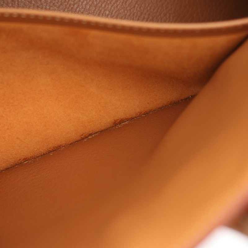 HERMES Haut a courroies 32 手提包 A Ardennes 皮革 天然 GHW 二手 女式-12