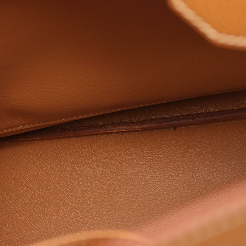 HERMES Haut a courroies 32 手提包 A Ardennes 皮革 天然 GHW 二手 女式-13