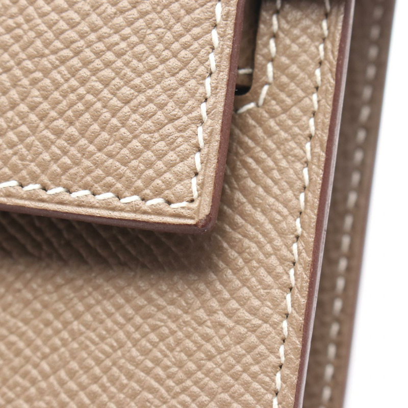 愛馬仕 Kelly To Go 單肩斜背包 B Epsom Etoupe 灰色 二手 女士 GHW-5