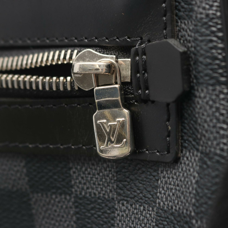 路易威登 Daniel GM 單肩斜背包 N58033 Damier Graphite 二手 LV-10