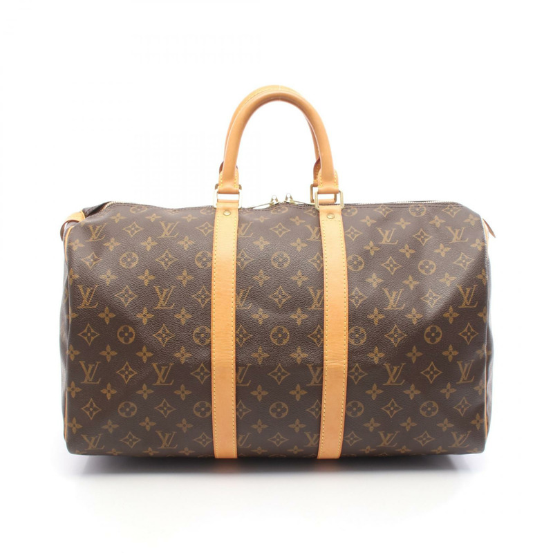 路易威登 Keepall 45 旅行手提包 M41428 Monogram 皮革 棕色 二手 LV-0