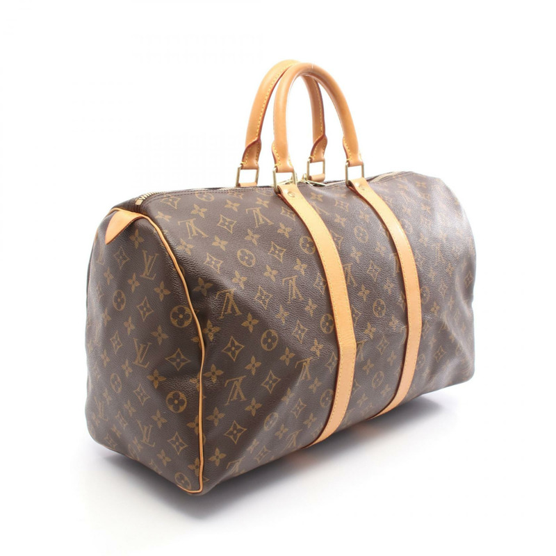 路易威登 Keepall 45 旅行手提包 M41428 Monogram 皮革 棕色 二手 LV-1