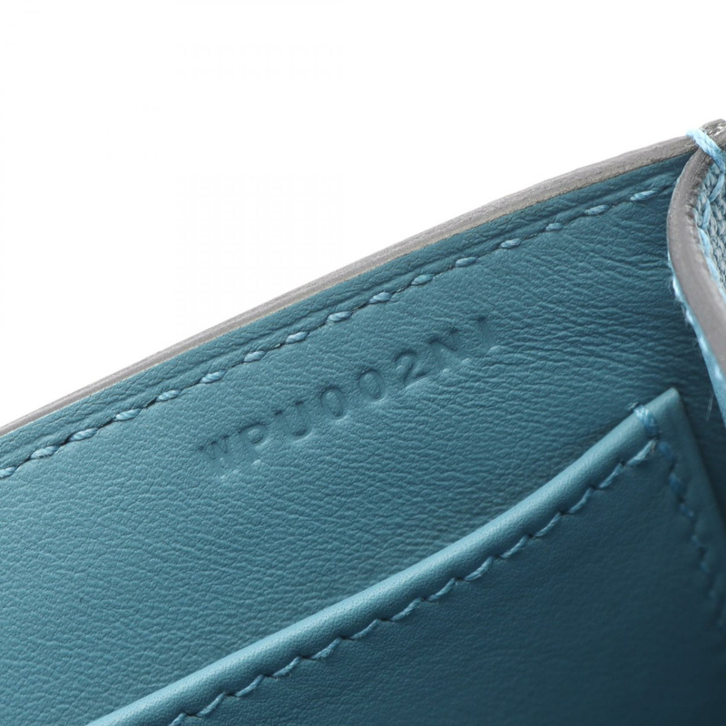 愛馬仕 Geta 單肩斜背包 083052CK 皮革 全新 藍色牛仔藍 SHW 二手 W-4