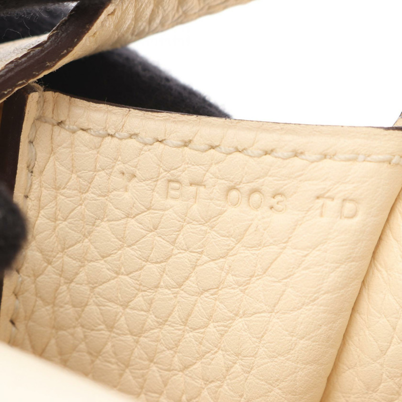 愛馬仕 Halzan 31 肩挎包 Y Clemence 皮革 米色 Nata 二手-4