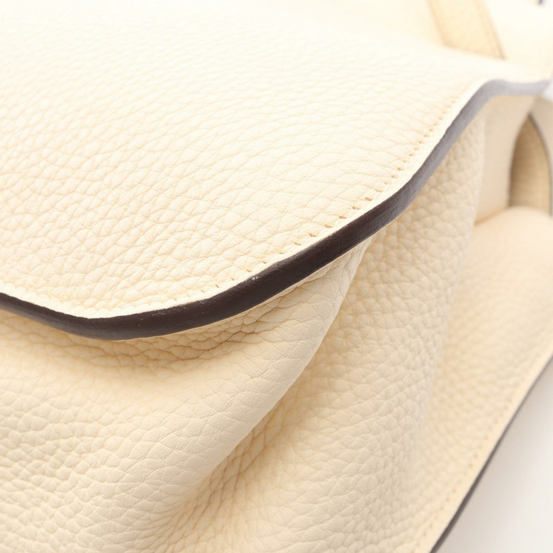 愛馬仕 Halzan 31 肩挎包 Y Clemence 皮革 米色 Nata 二手-6