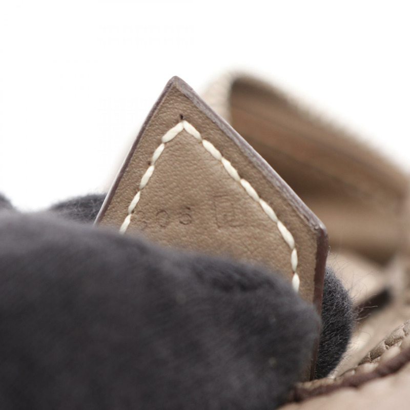 愛馬仕 Omnibus PM 手提包 J Taurillon Clemence Etoupe 灰色二手女士 SHW-4