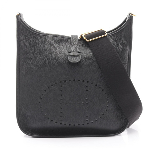 愛馬仕 Evelyne 3 PM 肩斜背包 B Taurillon Clemence 黑色 二手 金色五金