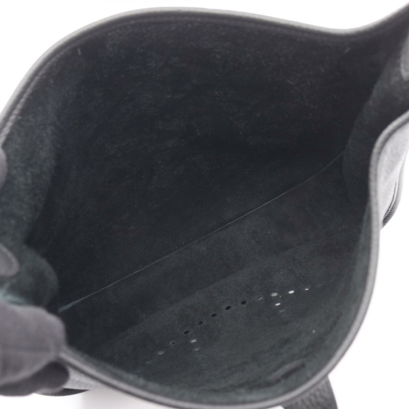 愛馬仕 Evelyne 3 PM 肩斜背包 B Taurillon Clemence 黑色 二手 金色五金-2