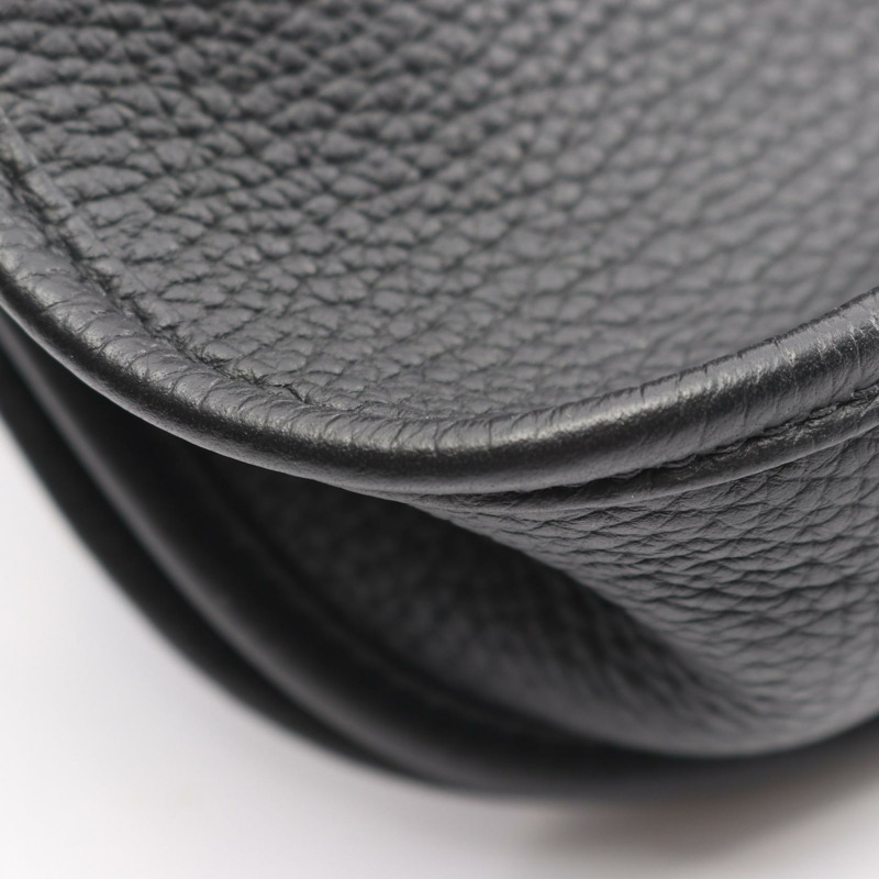 愛馬仕 Evelyne 3 PM 肩斜背包 B Taurillon Clemence 黑色 二手 金色五金-5