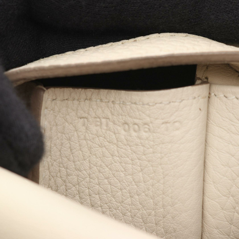 HERMES Halzan 31 斜背單肩手提包 Taurillon Clemence craie 二手 SHW-4