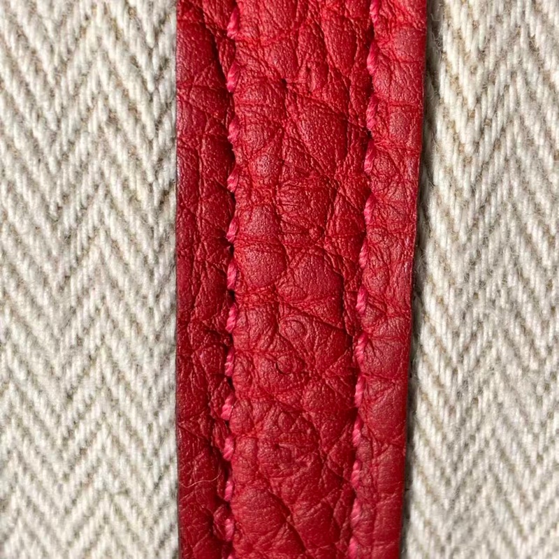 二手Hermes愛馬仕garden party36紅色tc皮T刻-7