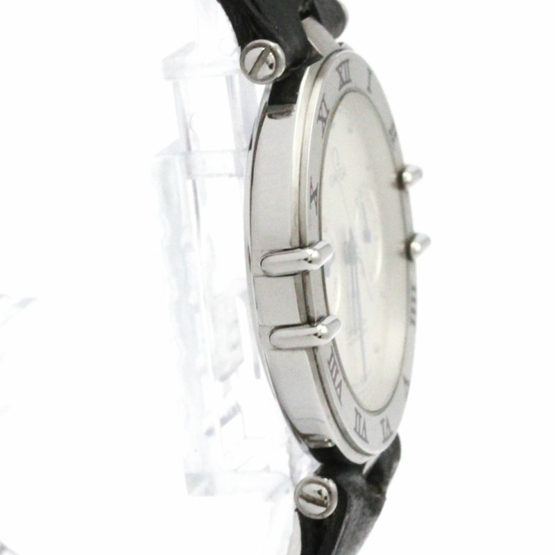 歐米茄星座系列日期顯示精鋼石英男士腕錶 198.0155 拋光款-7