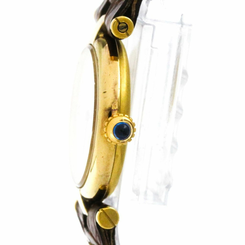 卡地亞 Must Vendome 鍍金石英女士腕錶-3