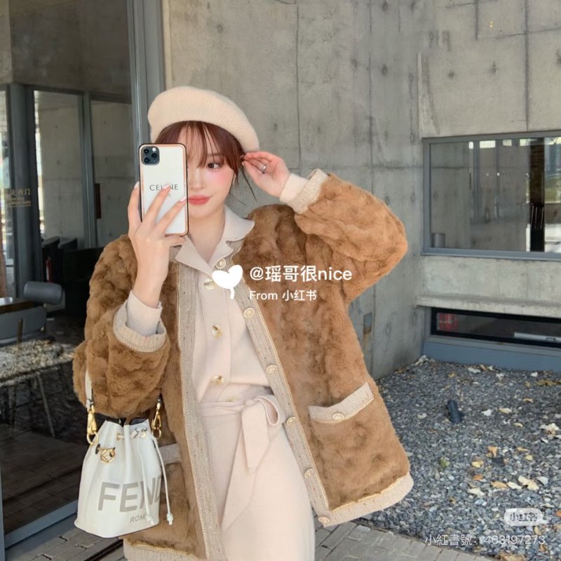 FENDI Mon tresor手提水桶包 - 奶白-6