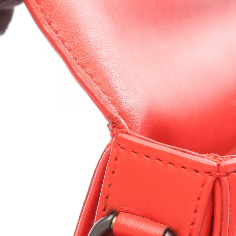 BOTTEGA VENETA Rialto Intrecciato 紅色皮革單肩包（二手，女士款）-5