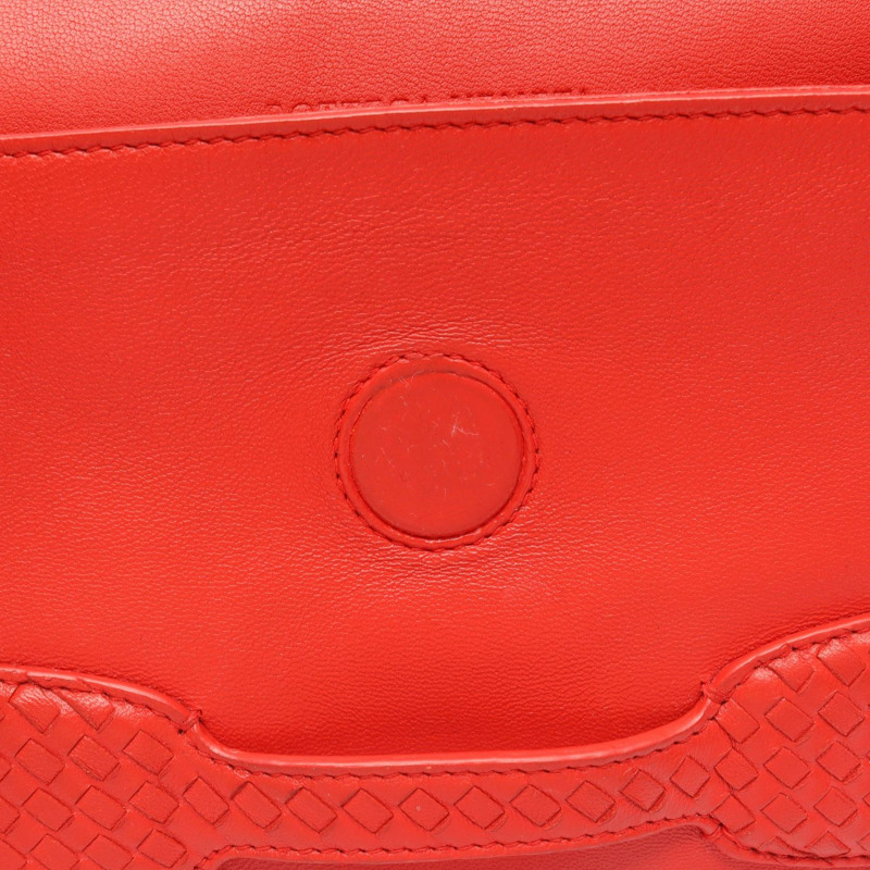 BOTTEGA VENETA Rialto Intrecciato 紅色皮革單肩包（二手，女士款）-7