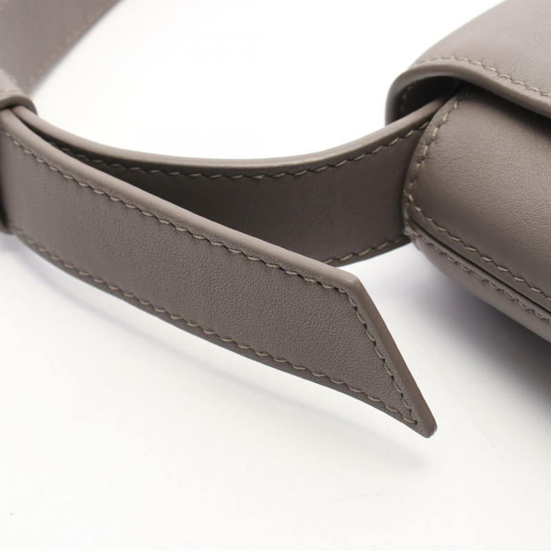 巴黎世家 Downtown XS 單肩斜背包 671355 皮革 灰色 二手 女士-6