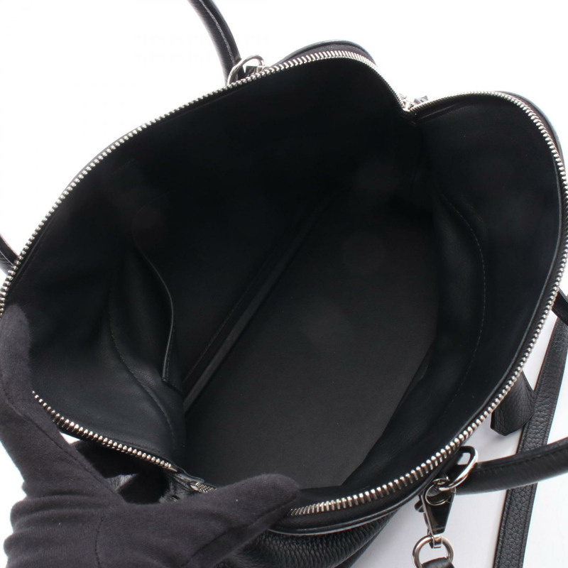 愛馬仕 Bolide31 肩背包，Clemence 皮革，黑色，二手，女士，SHW C-2