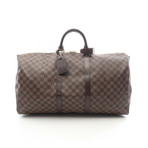 路易威登 Keepall Bandouriere 55 旅行手提包 N41414 Damier 皮革 Ebene