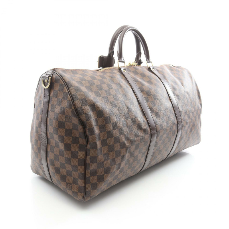路易威登 Keepall Bandouriere 55 旅行手提包 N41414 Damier 皮革 Ebene-1