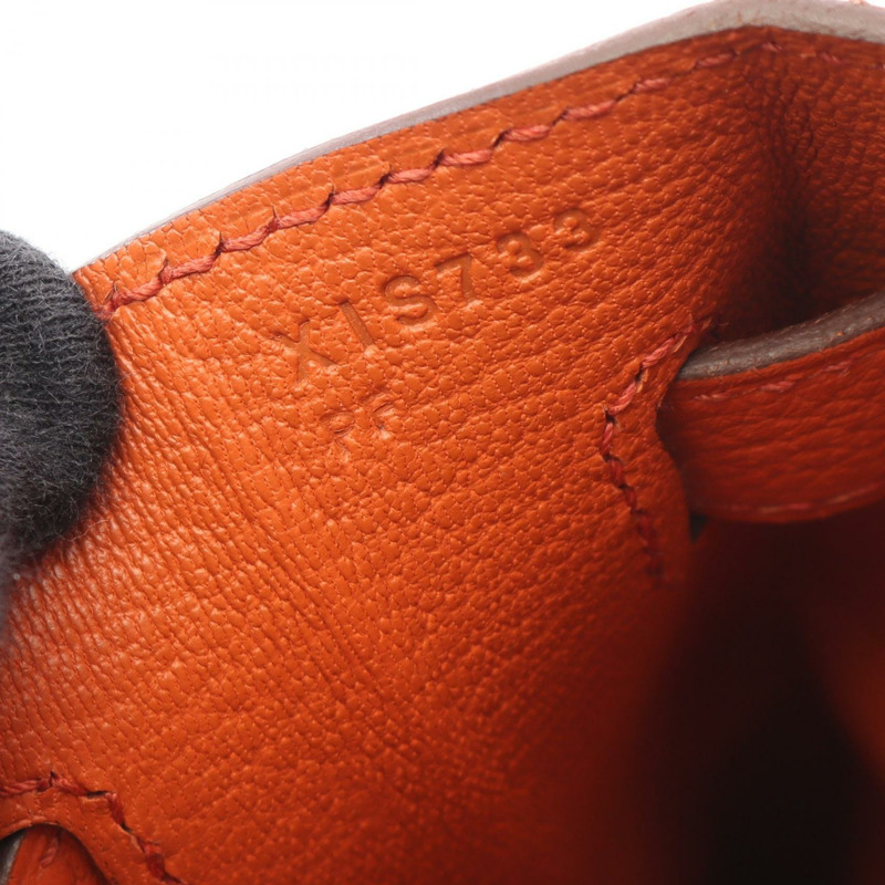 HERMES Kelly 35 Shoudler 手提包 X Togo 皮革 Orange Terre battue GHW 二手-5