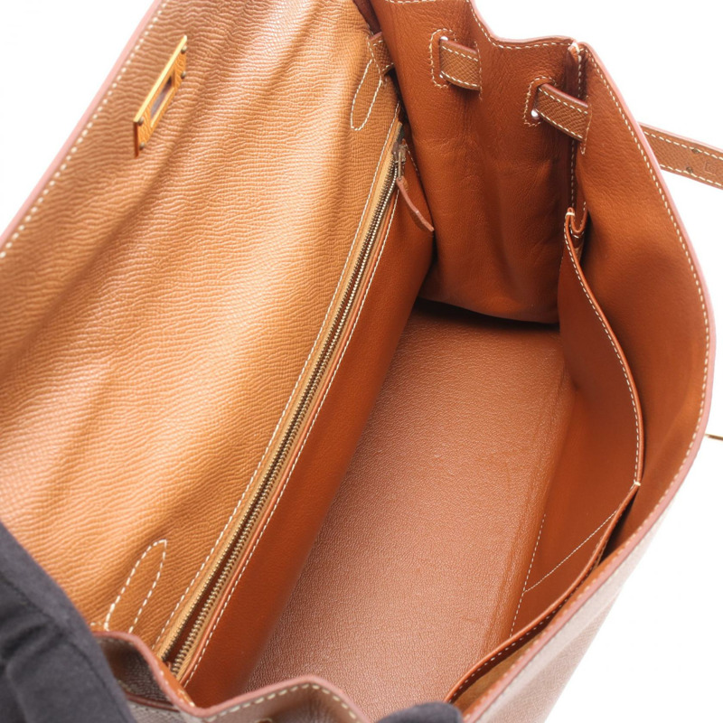 愛馬仕 Kelly 32 單肩手提包，C 粒面 Couchevel 皮革，金色五金，二手-2