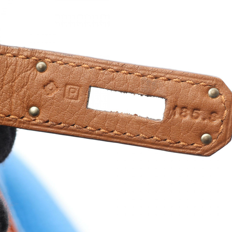 愛馬仕 Birkin 30 Arlequin 手提包，Clemence 皮革，Sanguine 米色，SHW，二手-4