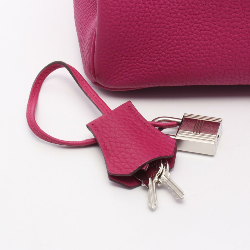 愛馬仕 Birkin 30 手提包，C Togo 皮革，玫瑰紫色，二手，女士，帶五金配件-5