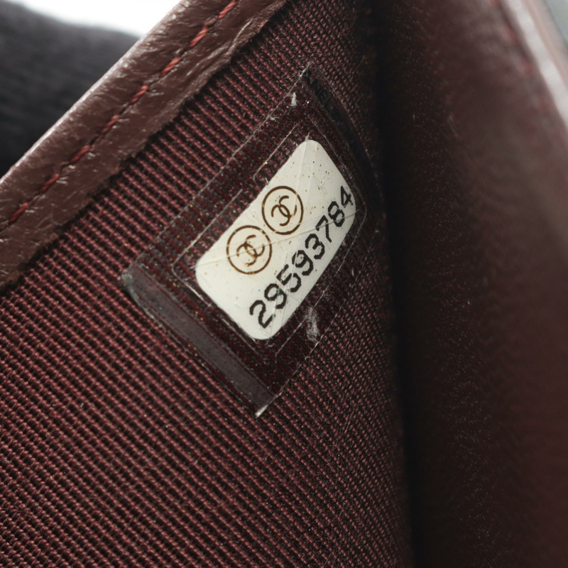 香奈兒經典三折皮夾 AP0231 羊皮 黑色 二手 金扣-5