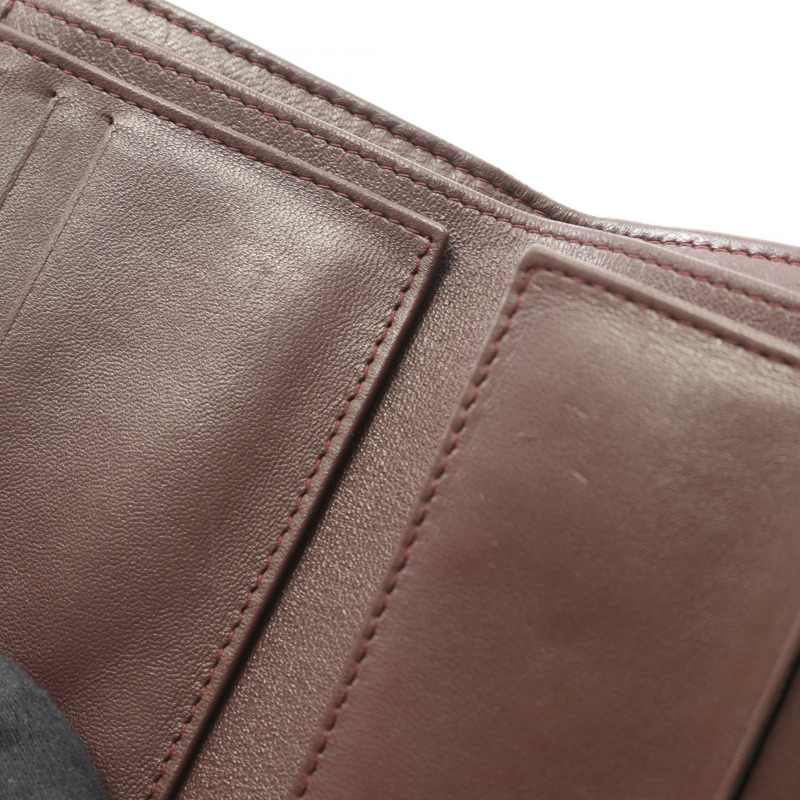 香奈兒經典三折皮夾 AP0231 羊皮 黑色 二手 金扣-7