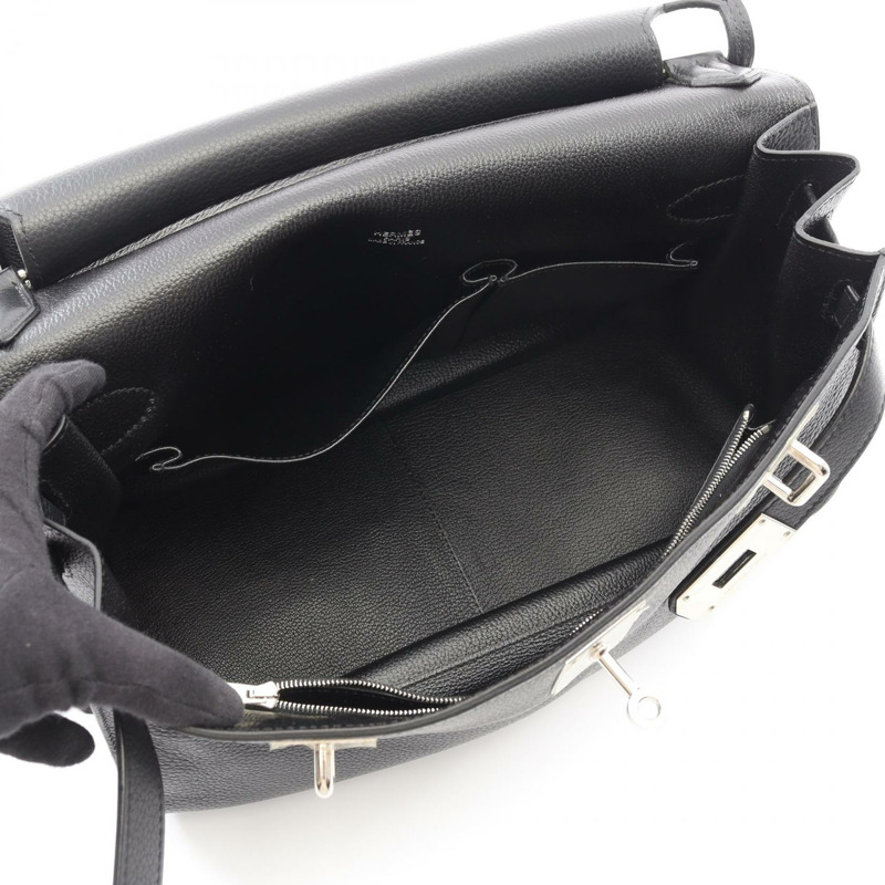 愛馬仕 Jypsiere 34 肩挎包 M 碼 Clemence 皮革 黑色 SHW 二手-2