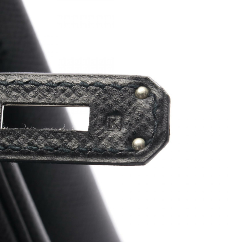 愛馬仕 Birkin 35 手提包 K Epsom 皮革 黑色 二手 女士 SHW-4