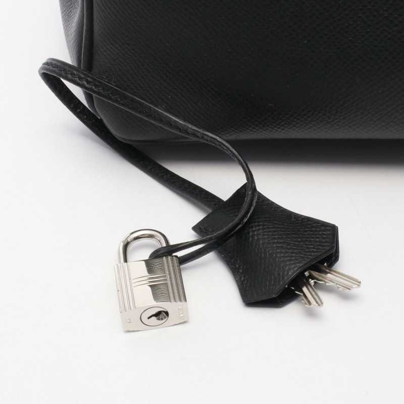 愛馬仕 Birkin 35 手提包 K Epsom 皮革 黑色 二手 女士 SHW-5