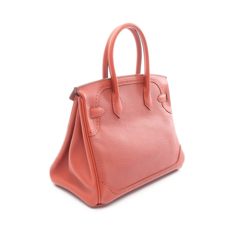 愛馬仕 Birkin 30 手提包，Clemence 皮革，波爾多紅色 Gillies Sanguine 色，二手，R SHW-1