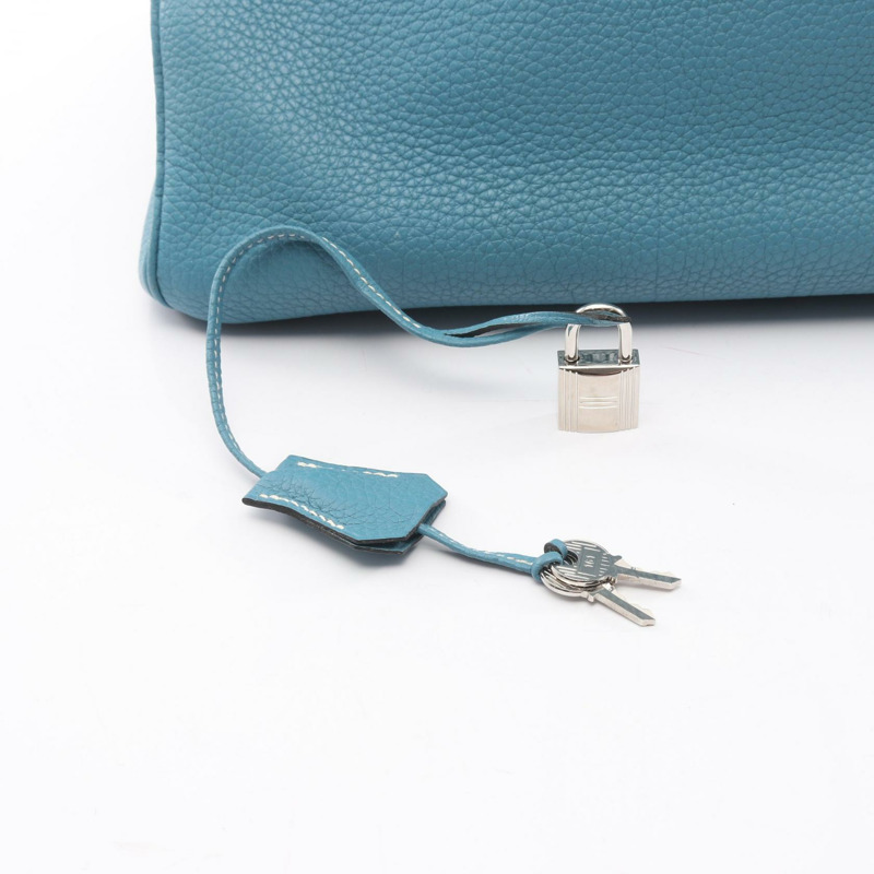 愛馬仕 Birkin 35 手提包，Togo 皮革，藍色牛仔藍，SHW，二手女款-5