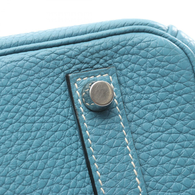 愛馬仕 Birkin 35 手提包，Togo 皮革，藍色牛仔藍，SHW，二手女款-6