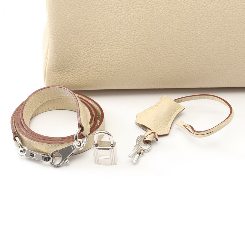 愛馬仕 Kelly 32 肩背包，K Clemence 皮革，米色 Parchemin 皮革，SHW 五金，二手-5